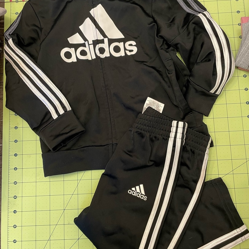 Adidas Black and White Athletic Set